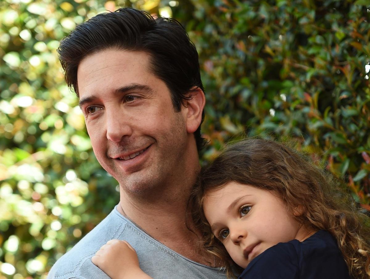 David Schwimmer and his daughter Cleo Buckman Schwimmer on April 26, 2015, in Los Angeles, California.