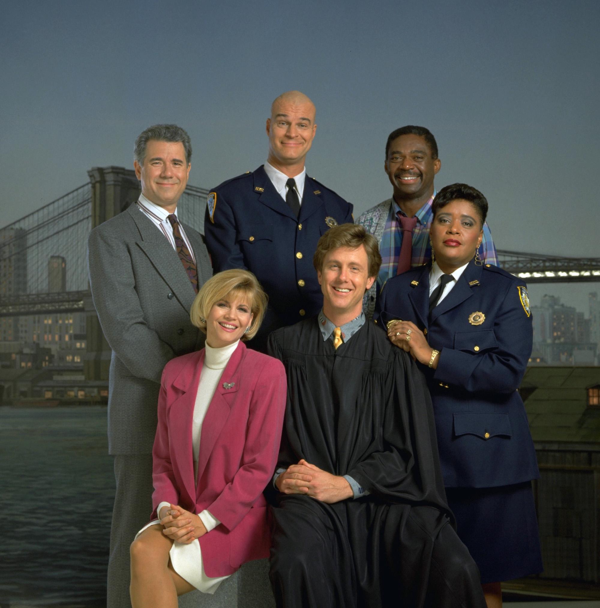 Night Court: The original cast poses for a group photo
