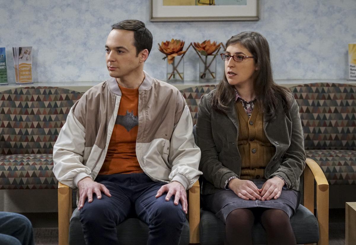 Sheldon (Jim Parsons) and Amy (Mayim Bialik)